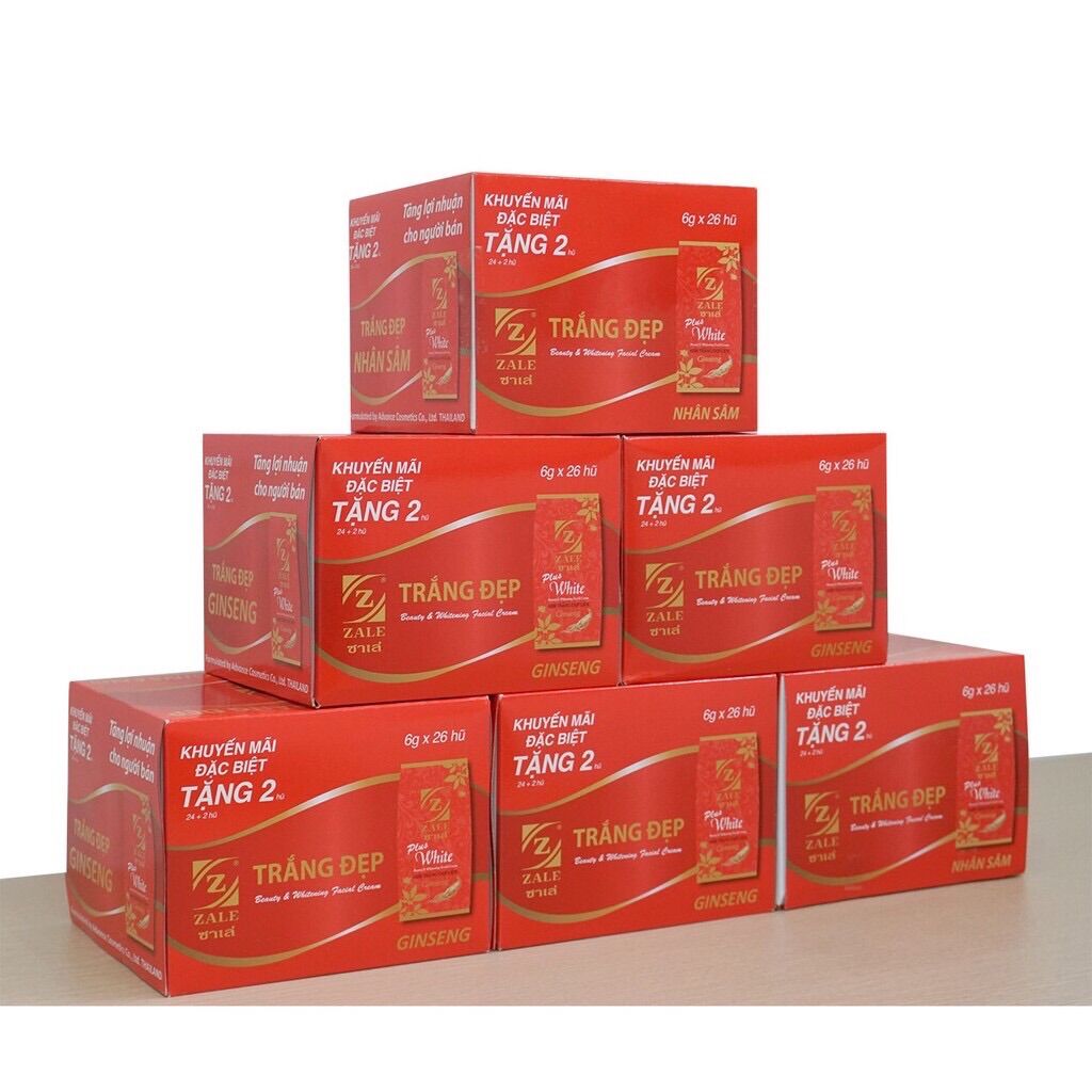 Lố 24 hủ tặng 2 hủ kem zale đỏ