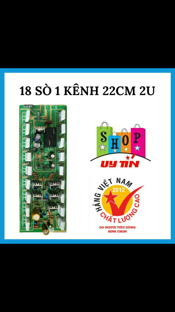 Bo công suất 18 sò 1 kênh, tiếng sáng và mạnh