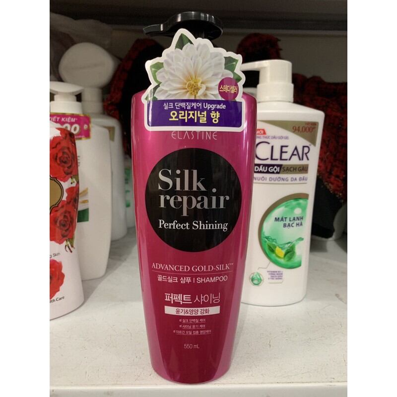 Dầu gội Elastine silk repair Perfect shinning 550ml
