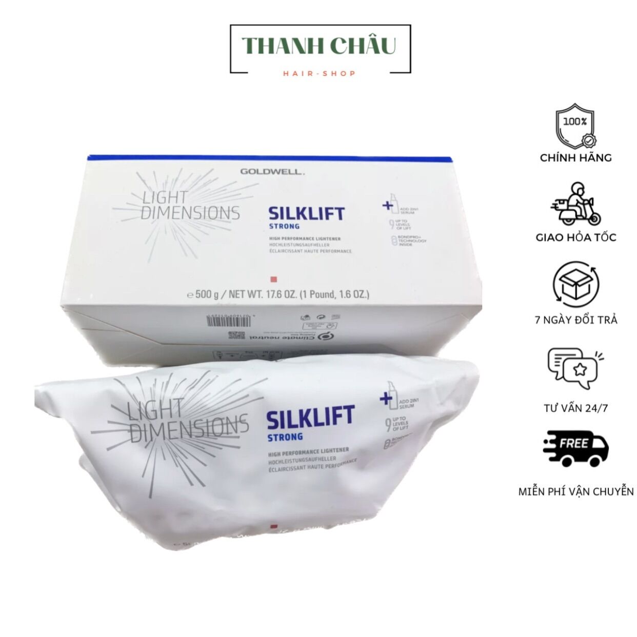 Bột tẩy cao cấp Goldwell Oxycur Platin Lightening Powder 500gr