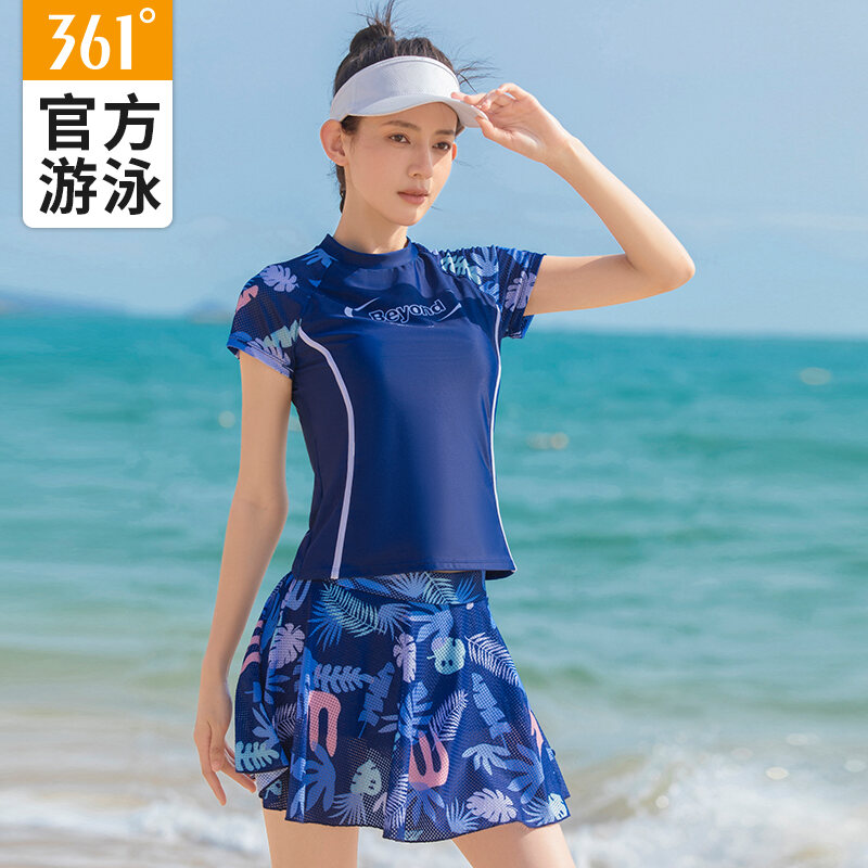 Áo Tắm Hai Mảnh 361 ° Đồ Bơi Mẫu Hot Mẫu Mới Năm 2023 Kiểu Váy Nữ Đồ Bơi Thon Gọn Che Mỡ Kín Đáo Nữ Sinh