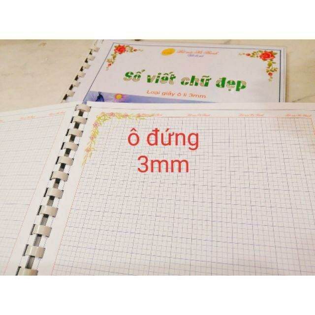 Sổ luyện chữ hà thành 3mm combo 10 quyển