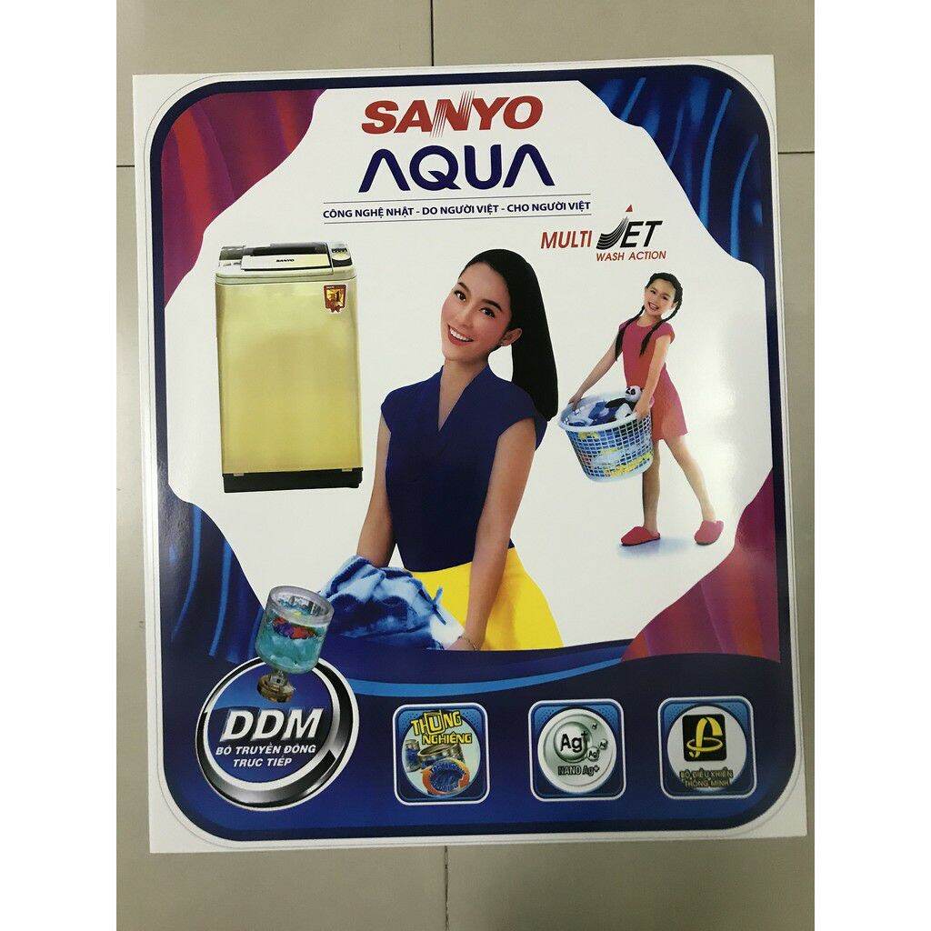 combo 20 tem dán máy giặt Sanyo