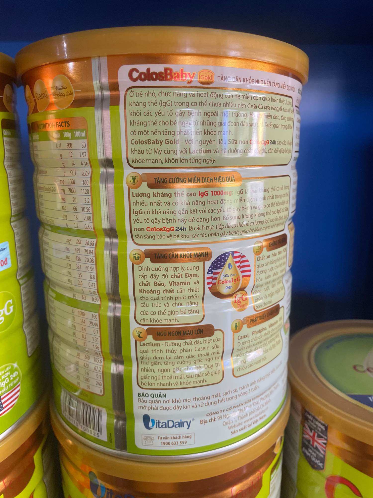 Colosbaby gold 0+ (800g).Date 2025