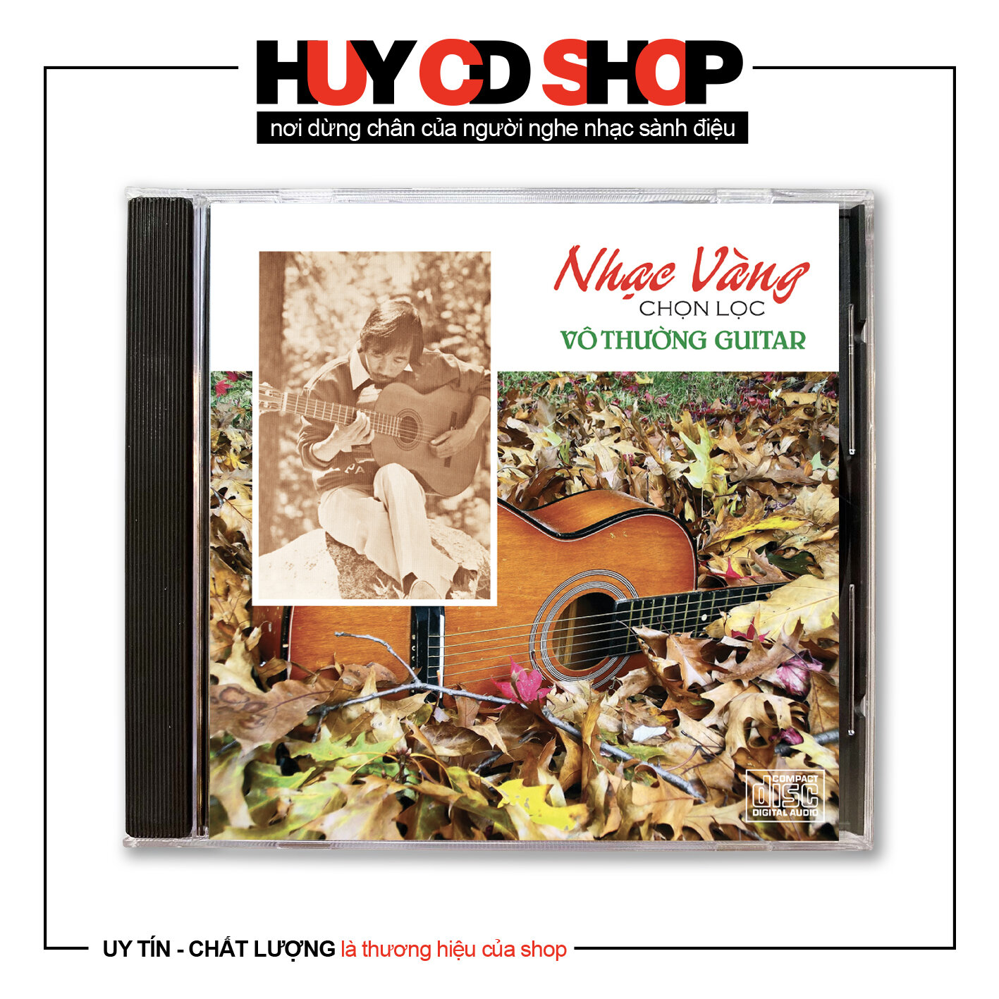 Đĩa CD Hoà tấu GUITAR VÔ THƯỜNG Nhạc vàng chọn lọc Đĩa lòng Trắng Chất Lượng cao Âm Thanh chuẩn HUY CD SHOP