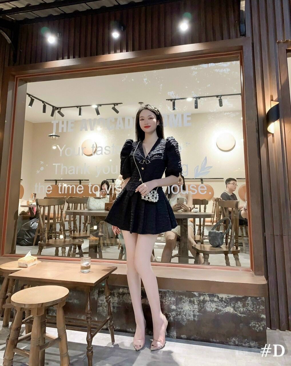 (SHOP TÁO ĐỎ BIGSIZE 50kg đến 90kg) set áo đính nơ chân váy tiểu thư