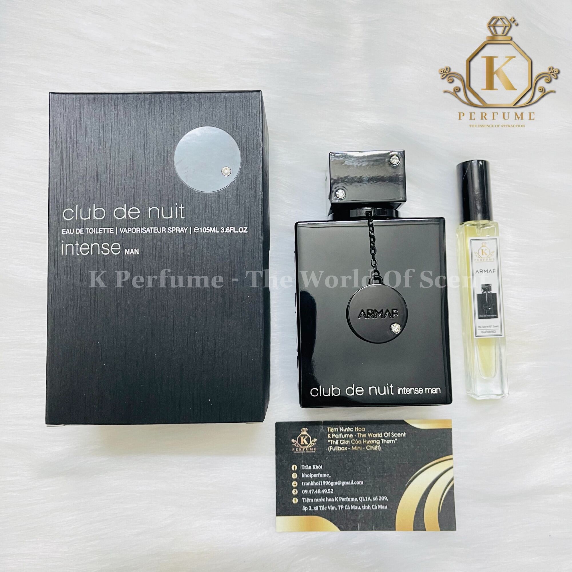 [K - Perfume Chính Hãng] Nước Hoa Nam Chiết 5Ml 10Ml 20Ml - Armaf Club De Nuit Intense Man