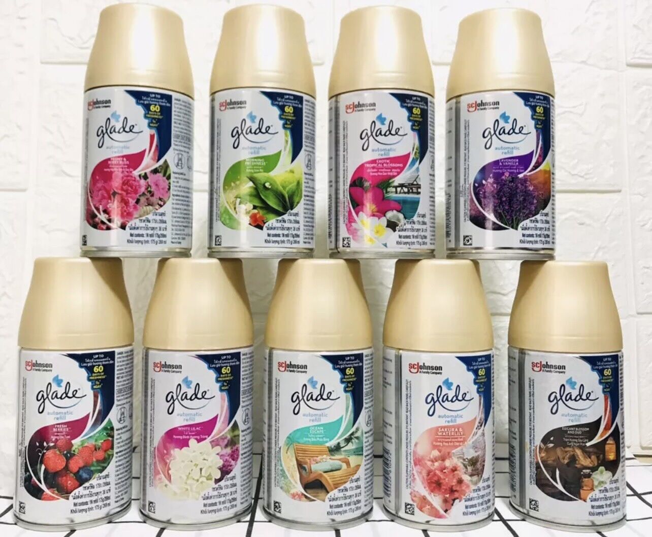 Xịt thơm phòng tự động Glade hương levender