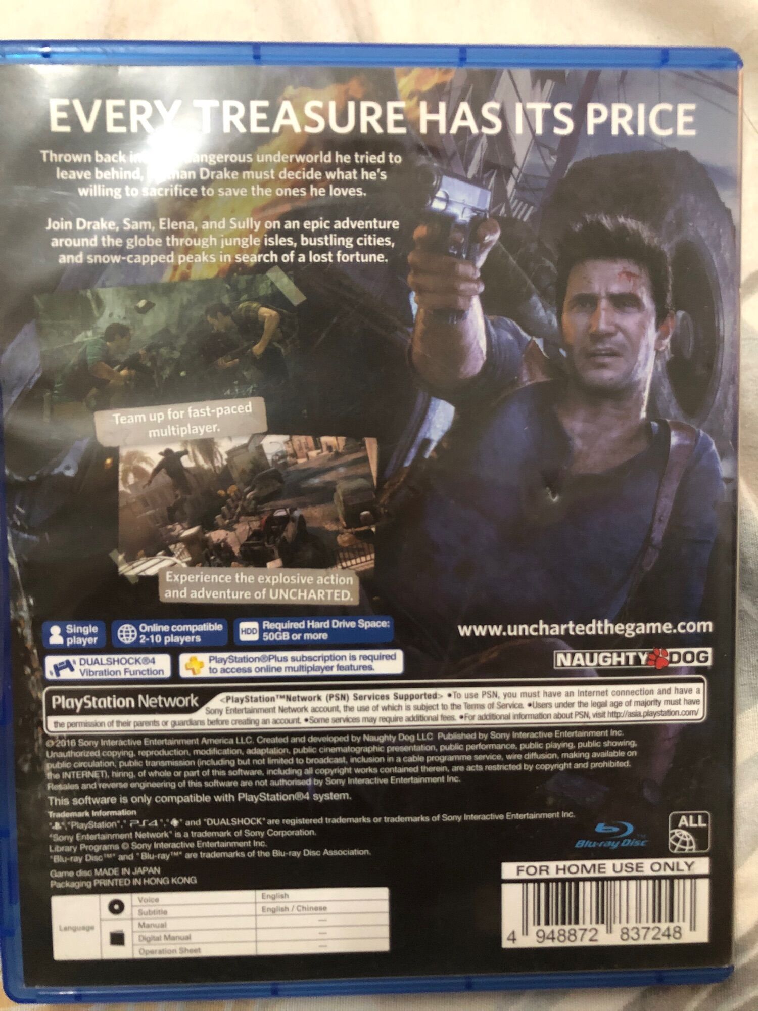 Game PS4: UNCHARTED 4 (2HAND)