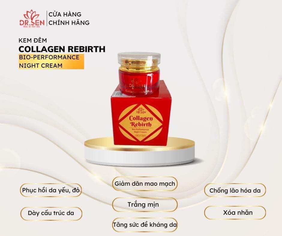 Kem dưỡng đêm collagen rebirth dr sen