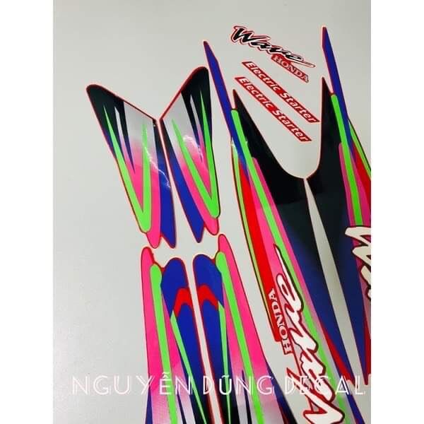 Tem Wave thái 100 (3 lớp) màu đỏ đời 1998