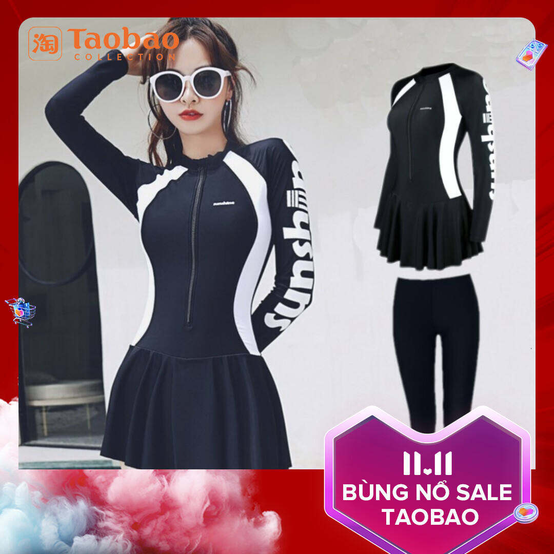 Áo Tắm Lặn Biển Đồ Bơi Nữ Một Mảnh Đồ Lặn Quần Dài Tôn Dáng Gầy Che Bụng Kín Đáo Đồ Lướt Sóng Chống Nắng Đồ Lặn