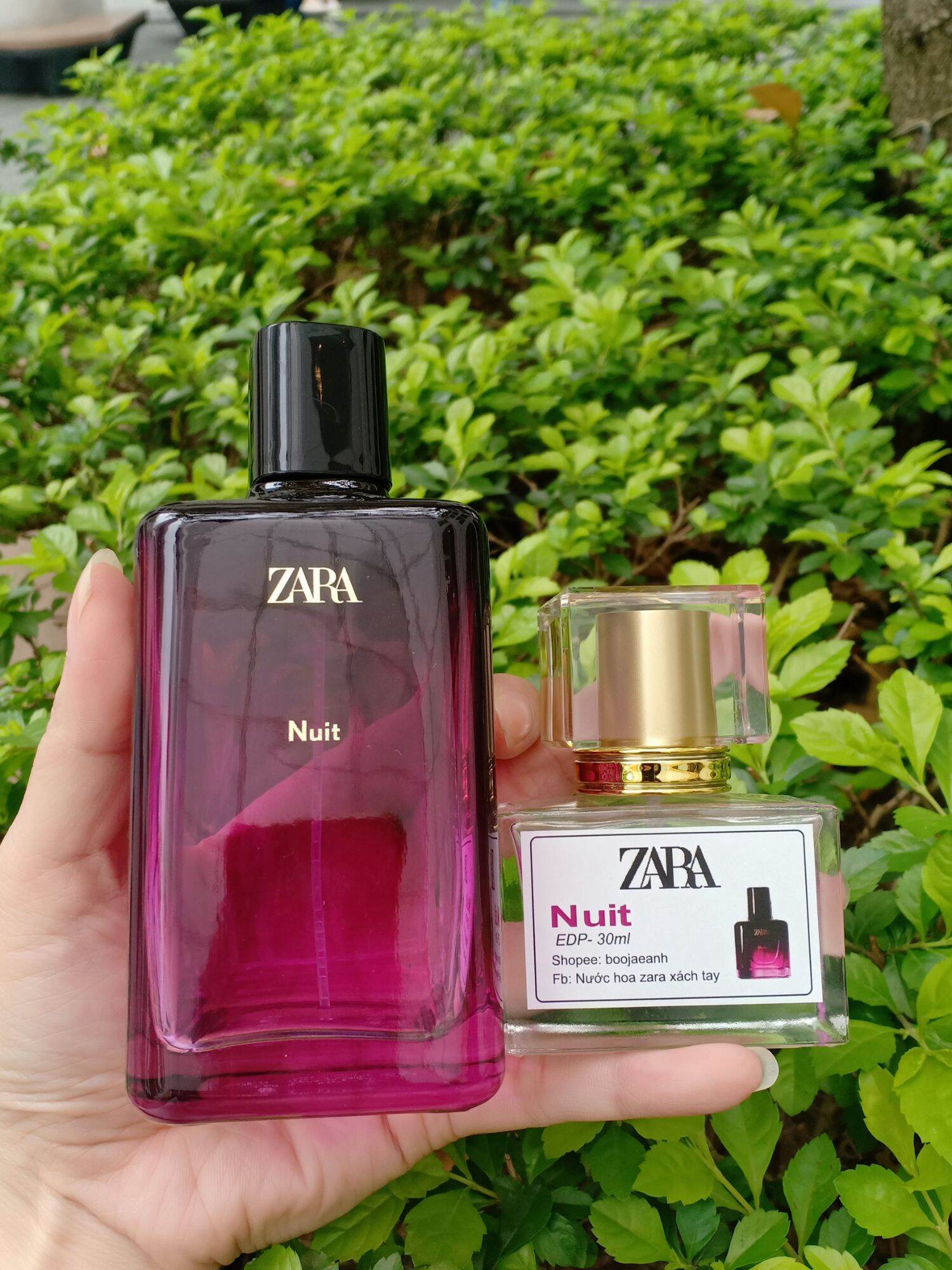 Nước hoa zara 30ml ch.iết Nuit/Red vanilla/Orchid