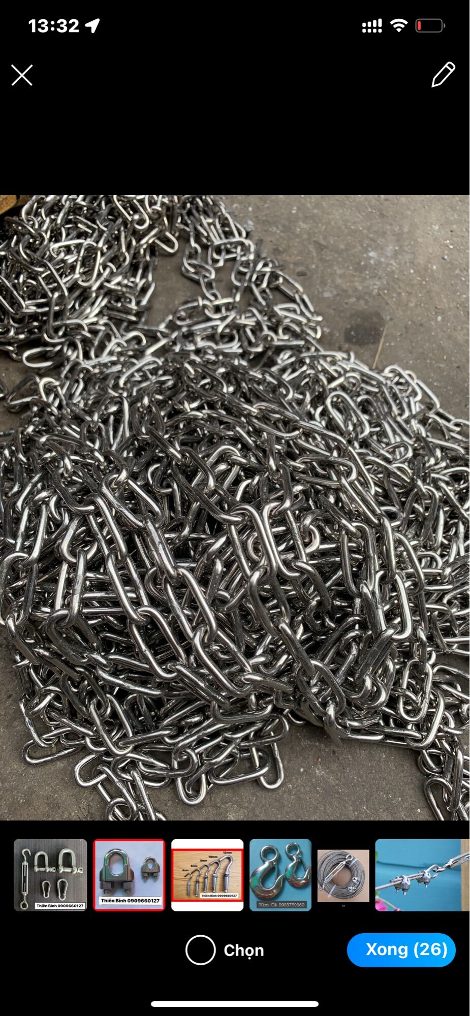 Xích INOX 304 ( Đủ Size )