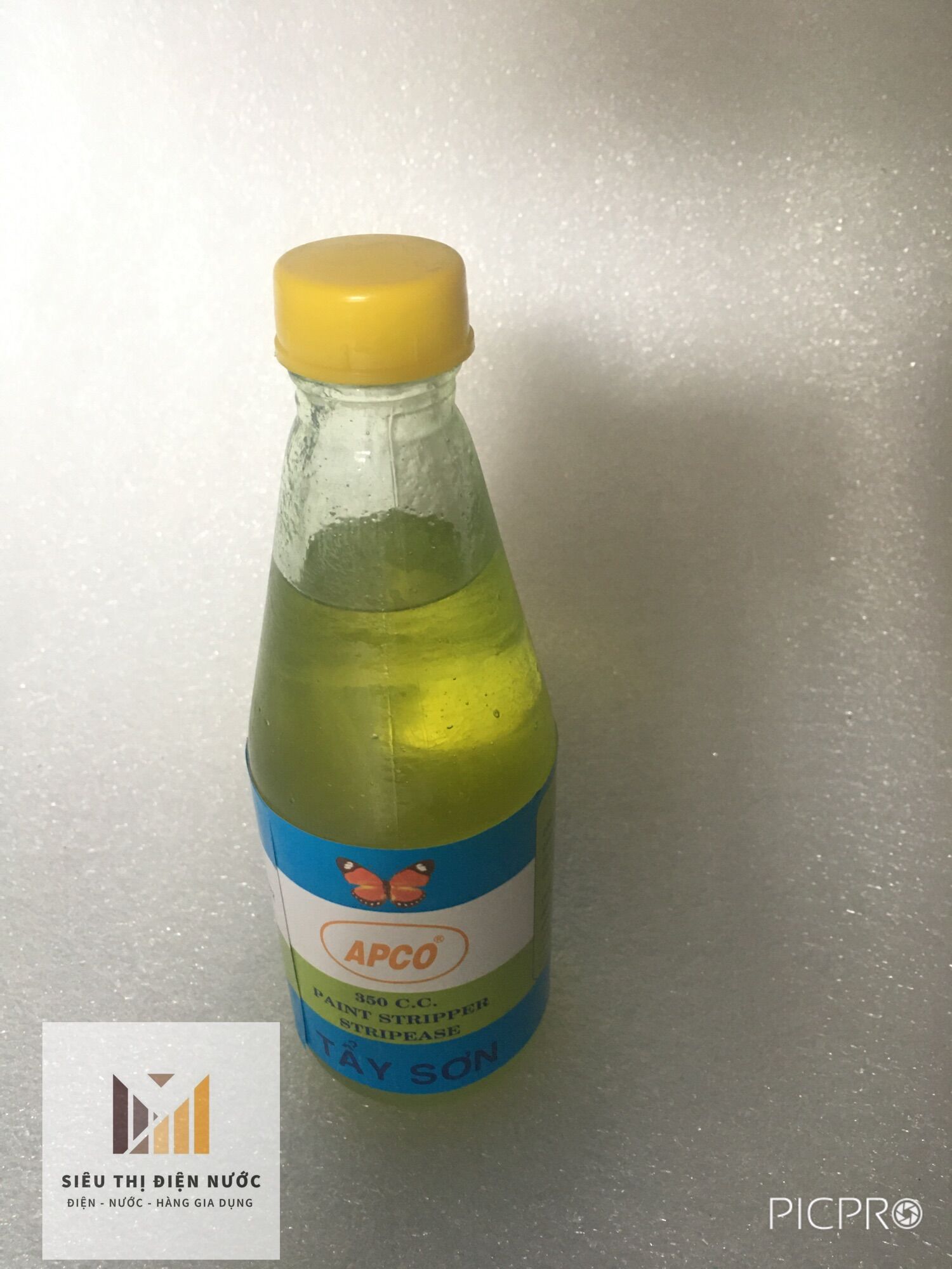 Chất nước tẩy sơn APCO 350CC Chuyên Dụng chai thủy tinh