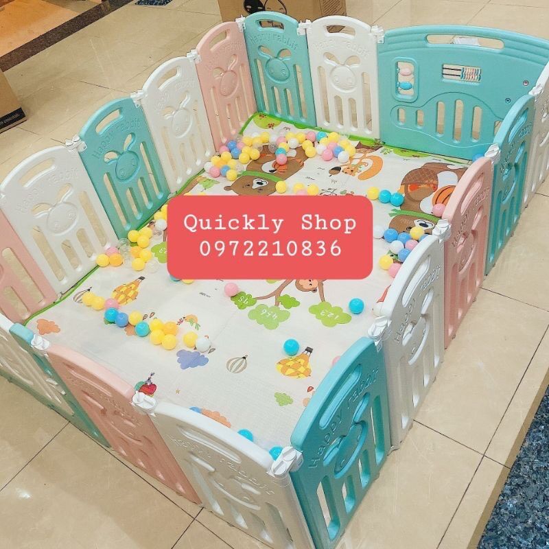 Quây cũi nhựa gấp gọn cho bé(+100 bóng)