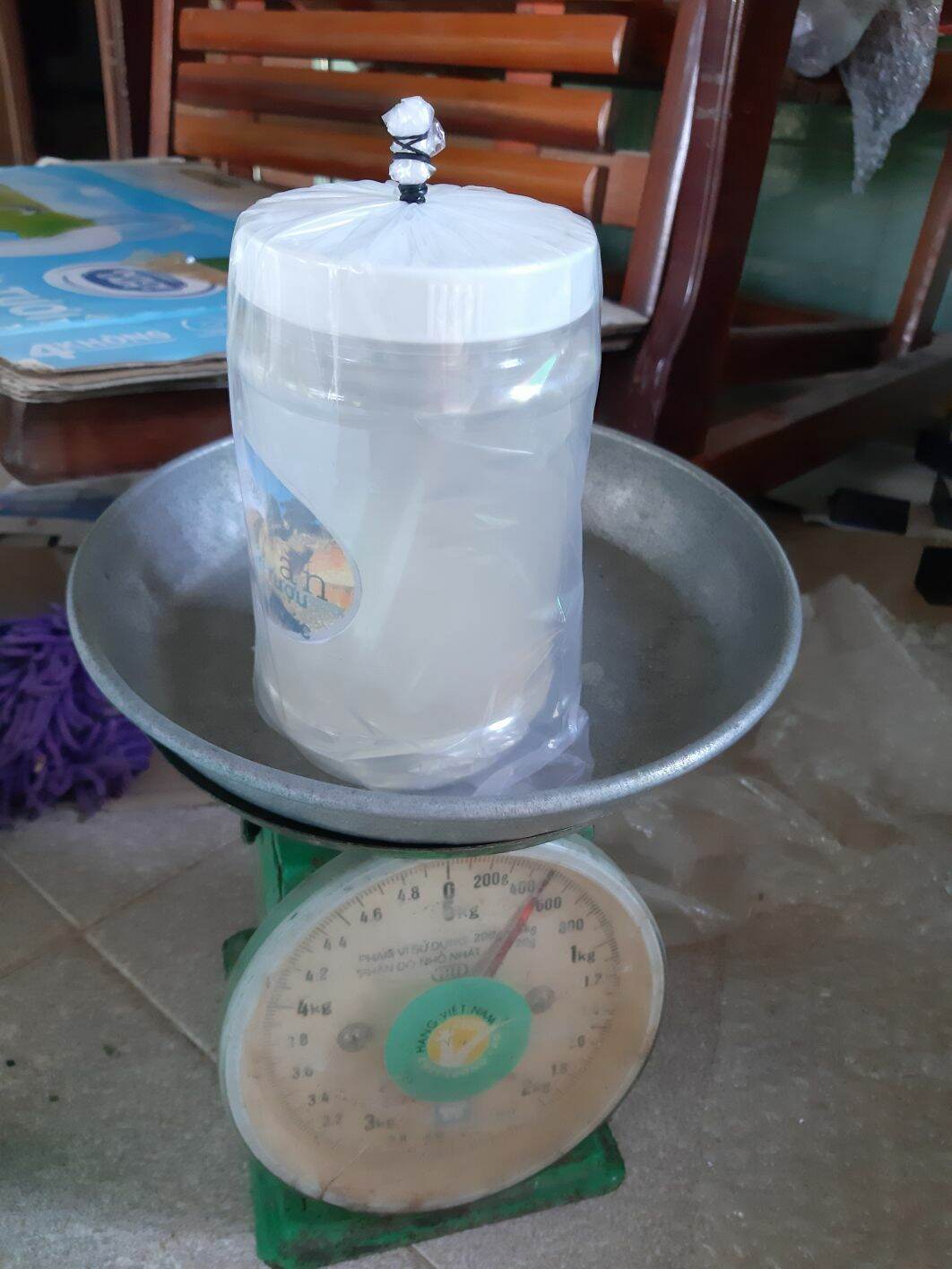 giấm nuôi(con giấm) nhà làm (giấm ăn)1 keo 500ml