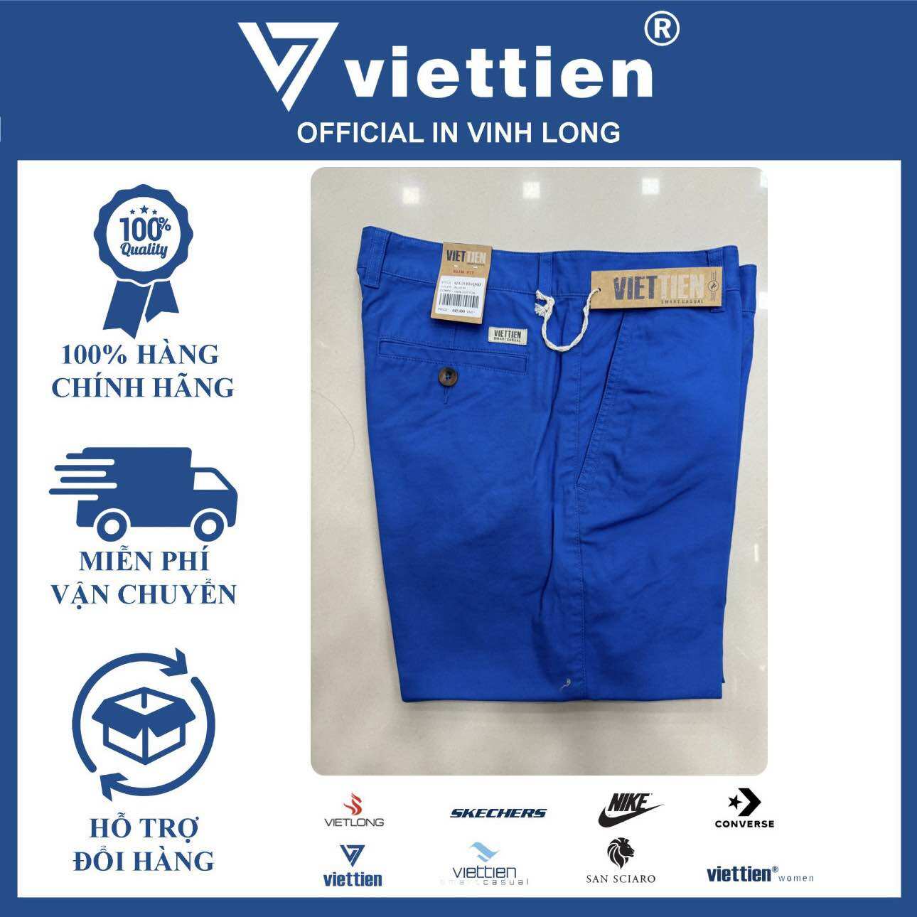 Quần Short Kaki Việt Tiến form SlimFit còn size 30-31 6J8119BT4