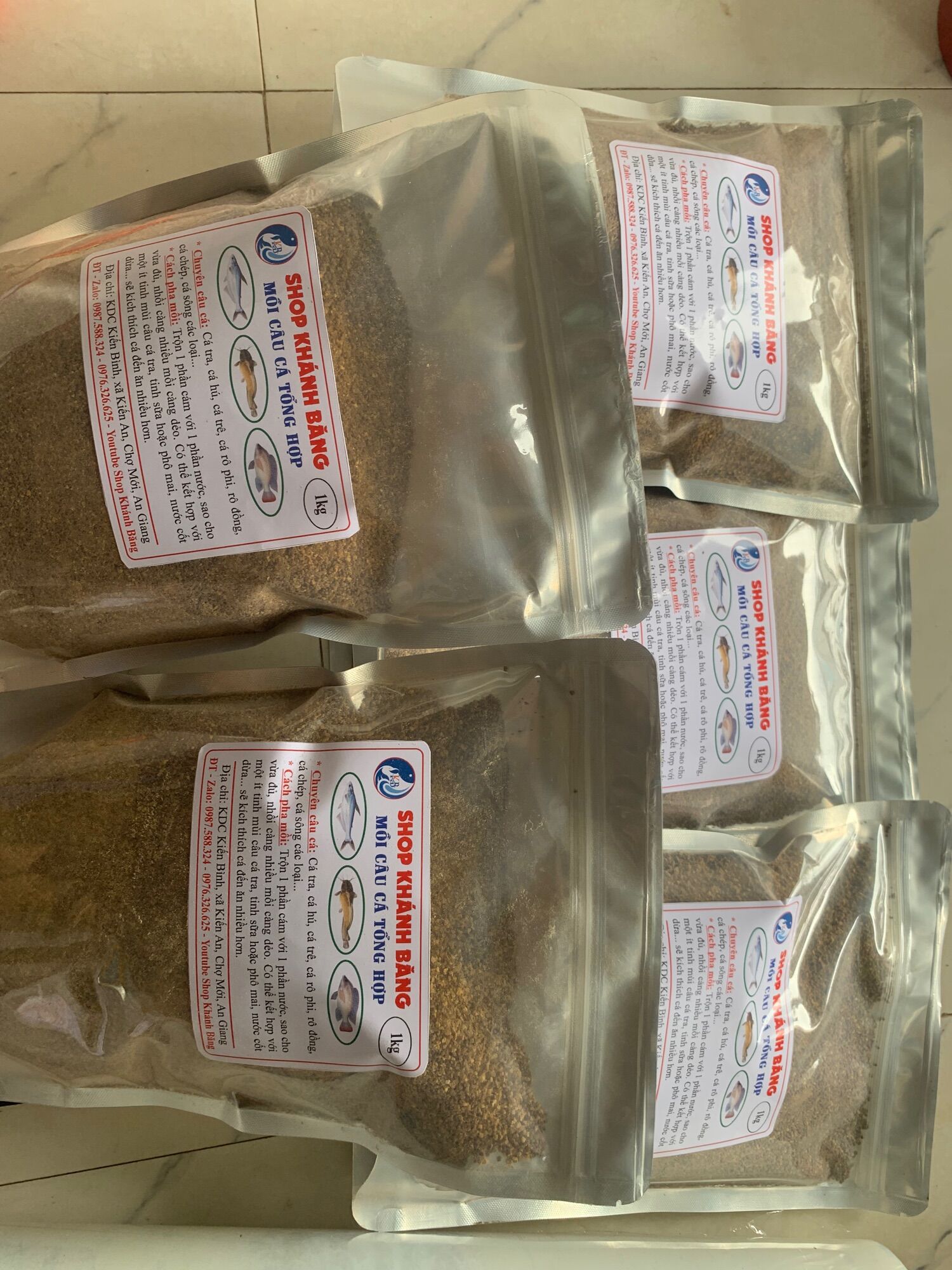 Cám câu cá tổng hợp 1kg