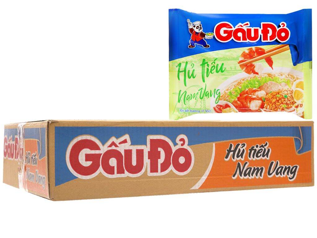 thùng 30 gói mì gấu đỏ