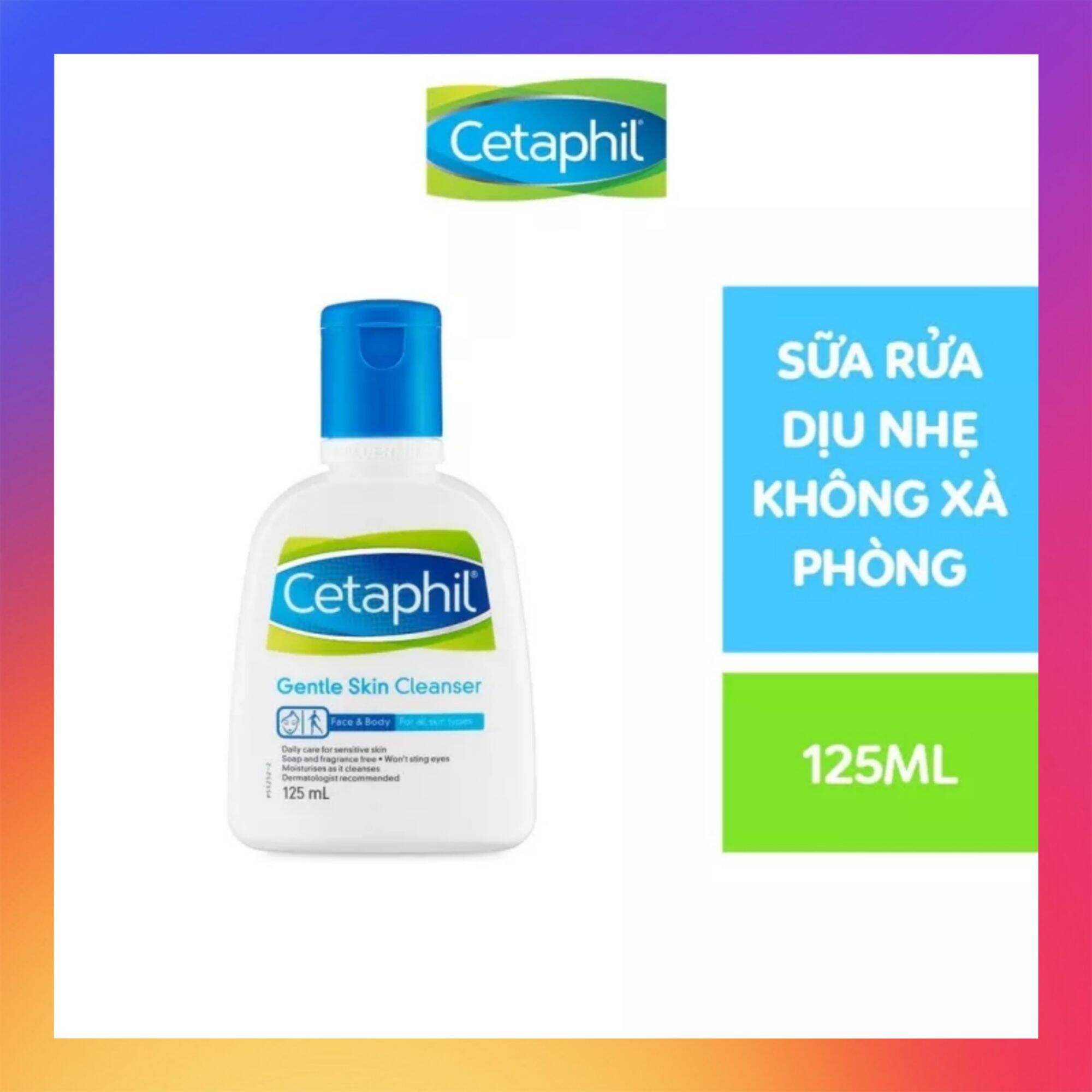 [Hcm][ Freeship Max ] Sữa Rửa Mặt Cetaphil Dịu Nhẹ Không Xà Phòng 125Ml Gentle Skin Cleanser 125Ml