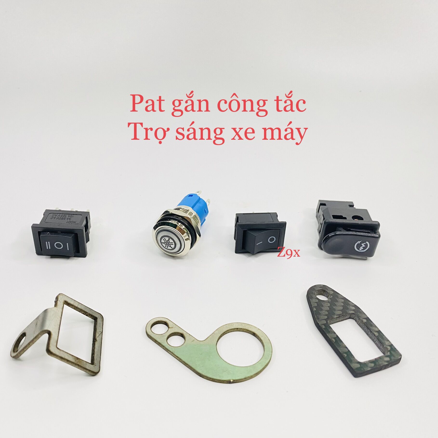 Pat gắn công tắc on off passing cho đèn xe máy