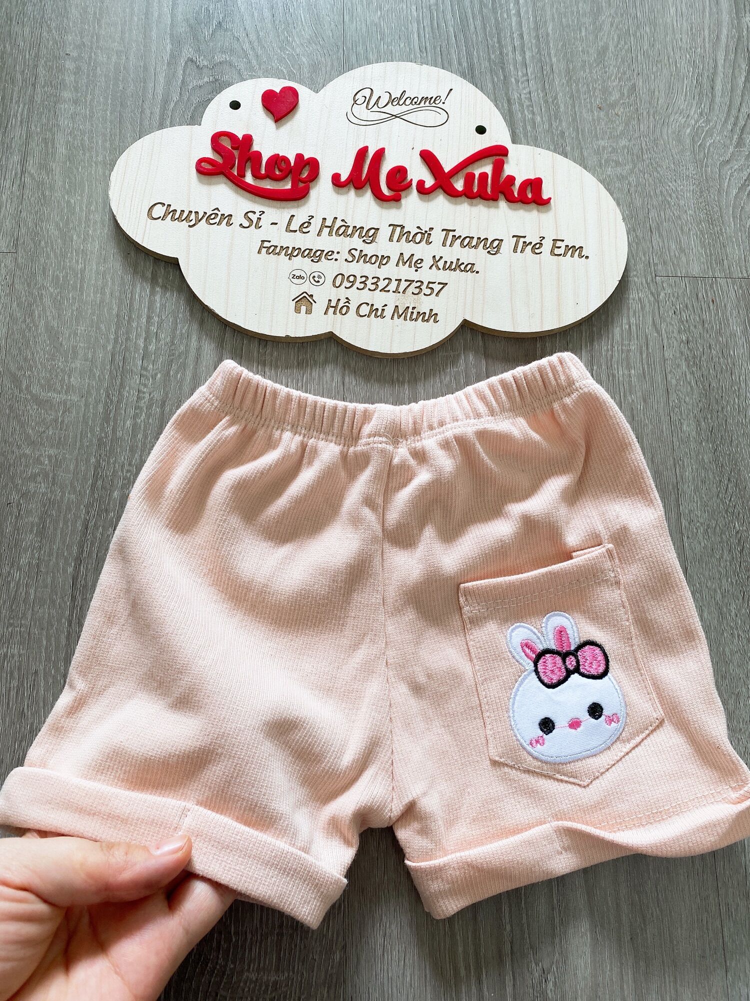 Quần short thun đùi bé trai bé gái