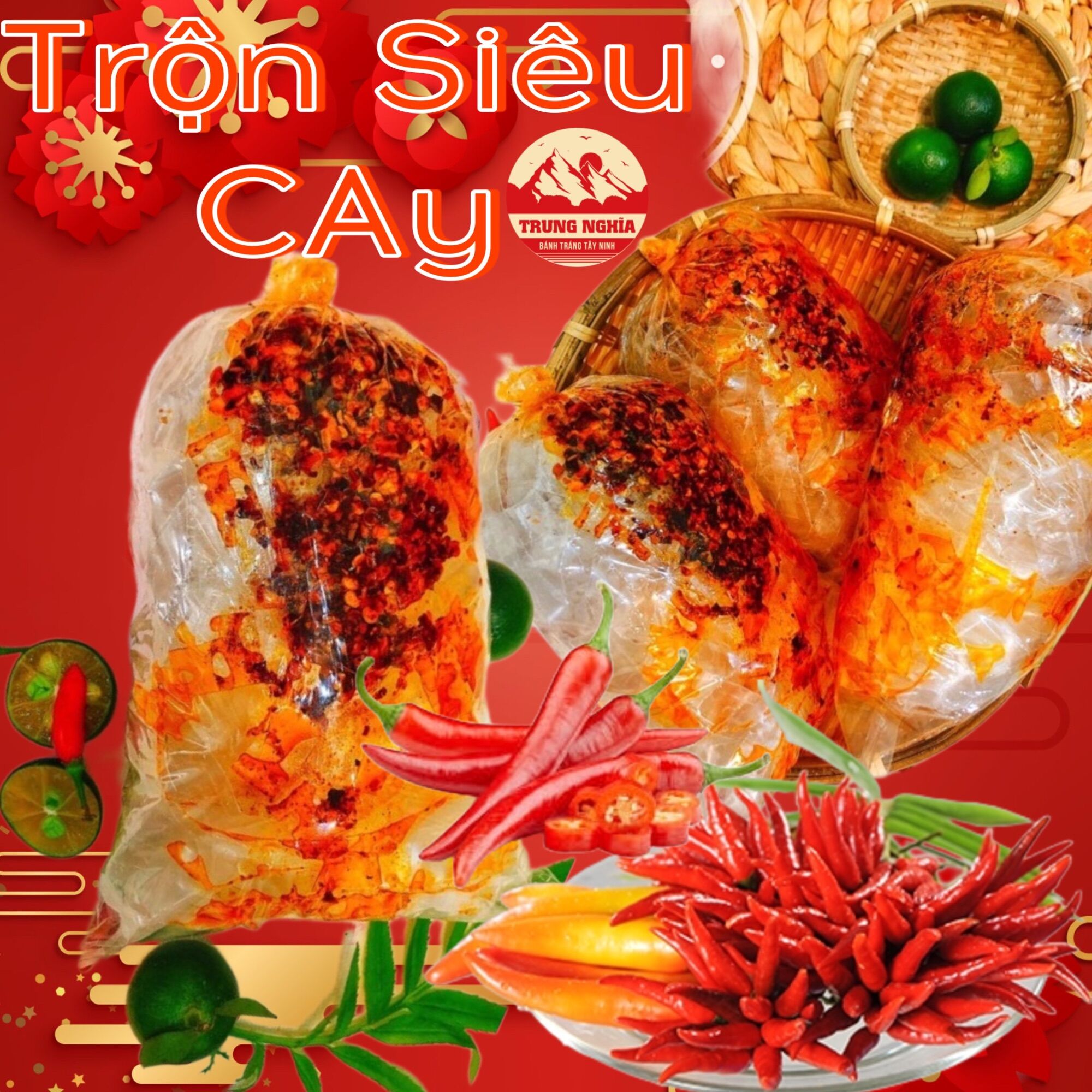 [10bich]Bánh Tráng Trộn Siêu Cay. Trung Nghĩa
