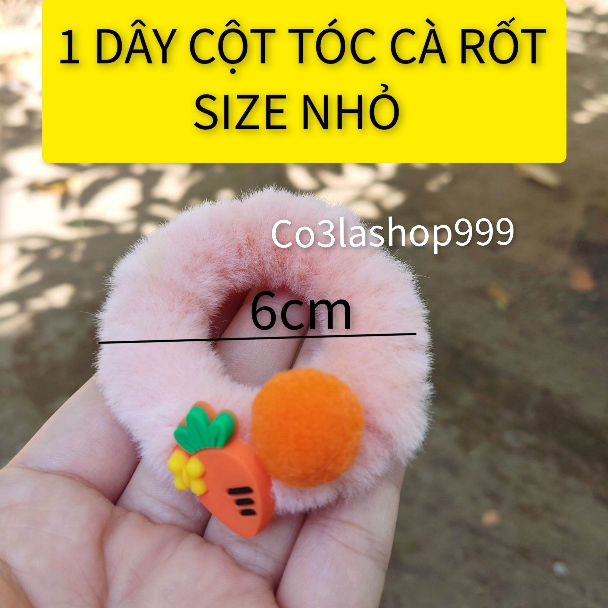 Dây cột tóc lông nhung doremon, gấu, thỏ SIZE NHỎ (1 CÁI)