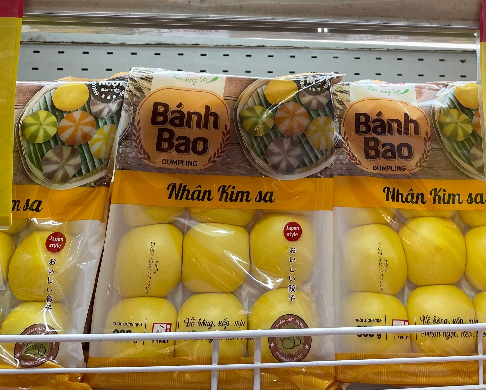 6 cái bánh bao kim sa sữa béo phô mai đặc biệt 240g
