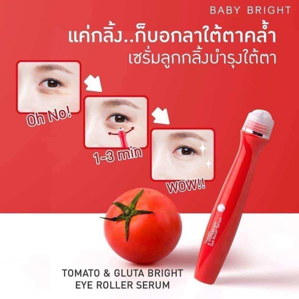 Bút lăn mắt cà chua baby bright tomato thái lan