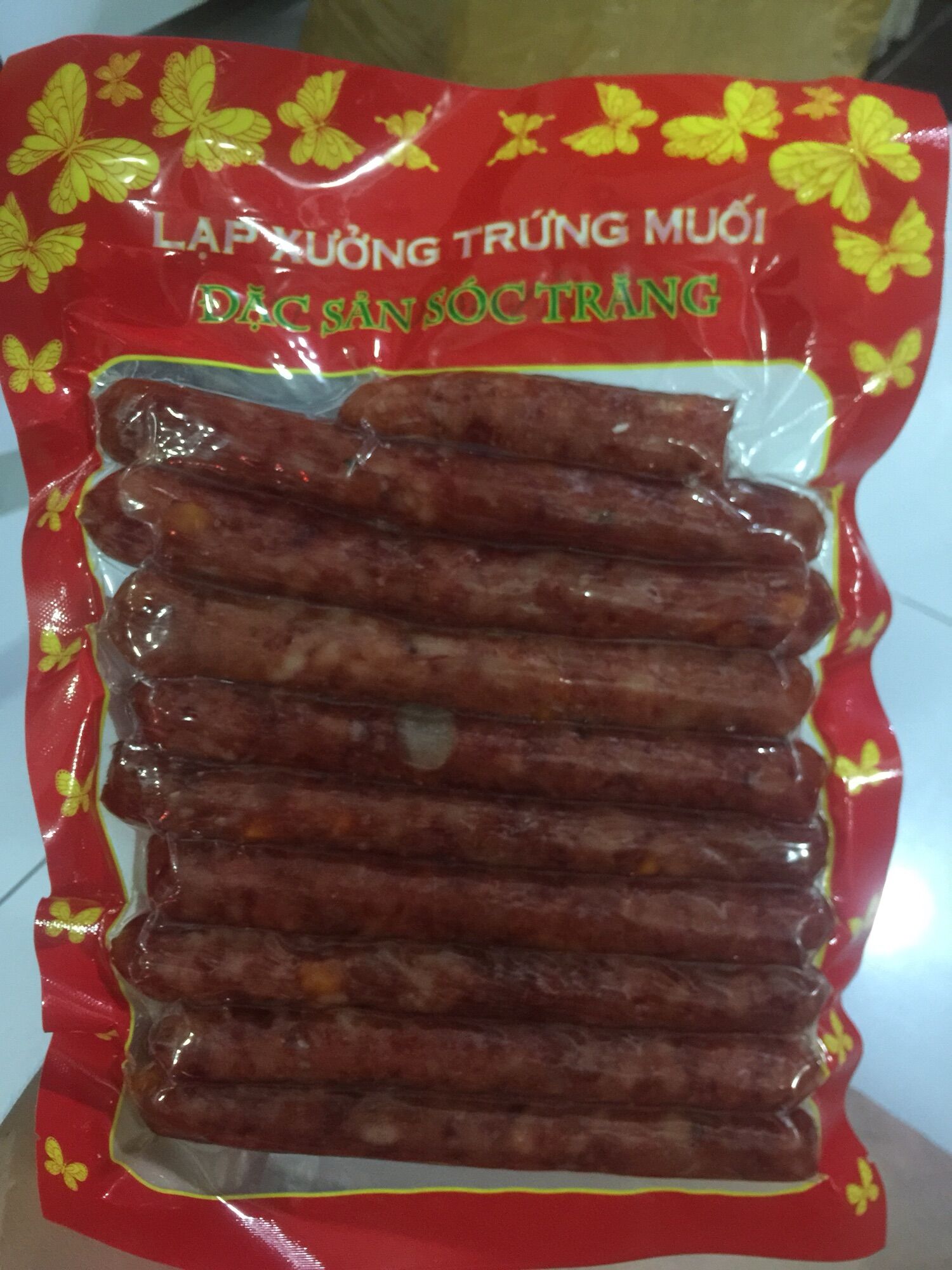 Lạp xưởng tôm trứng muối Sóc Trăng 500g