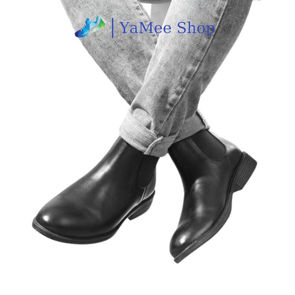 Giày boots nam Chelsea Boots Classic đế khâu ( đặt lùi 1 size)