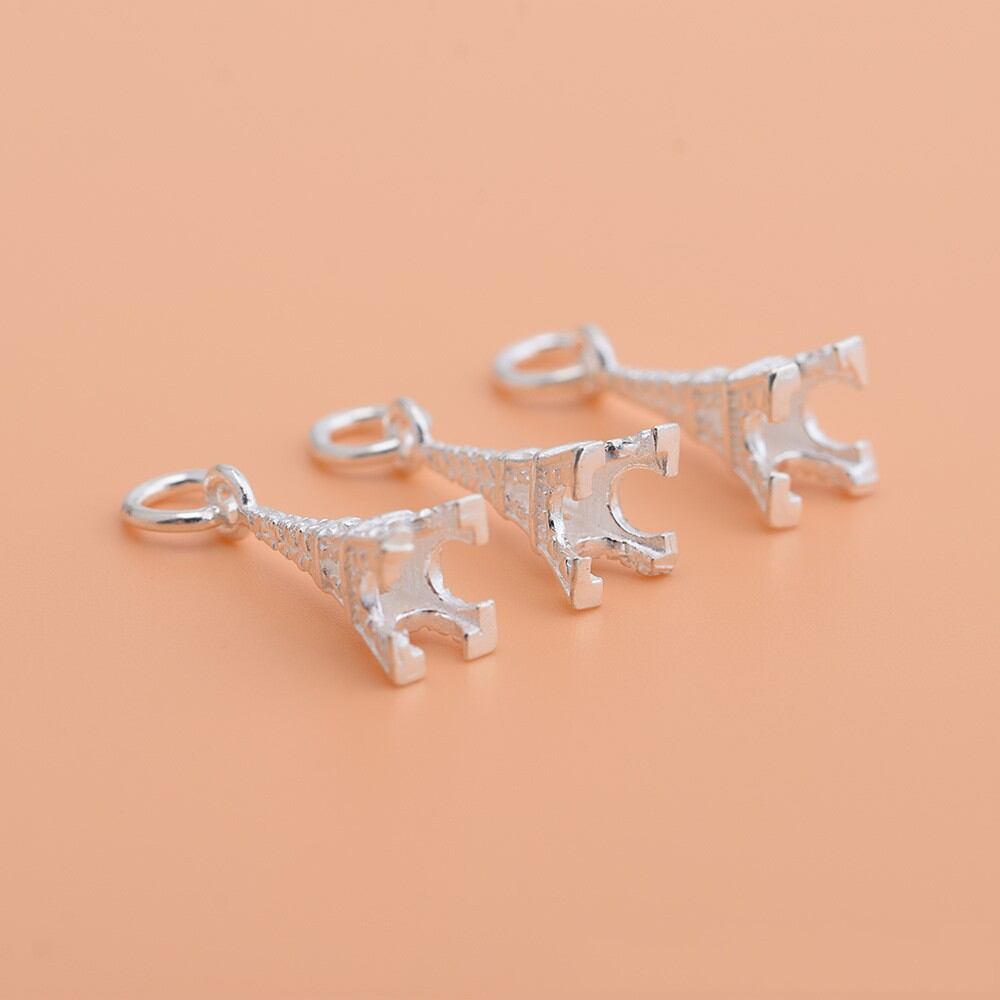 Charm tháp Eiffel bạc 925 vĩnh viễn bảo hành