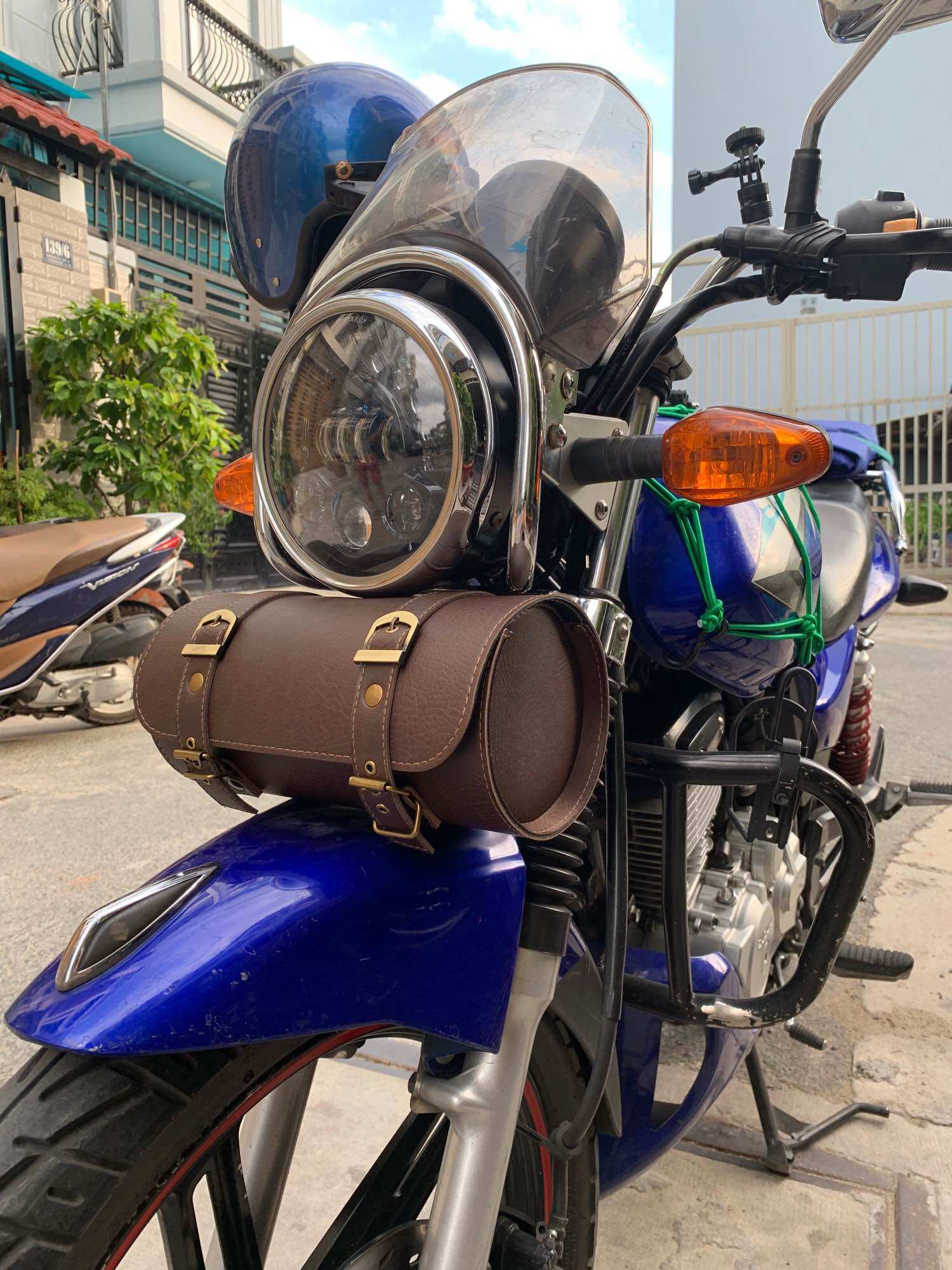 Túi trống, túi trống treo đầu xe, túi tròn, túi treo xe classic...