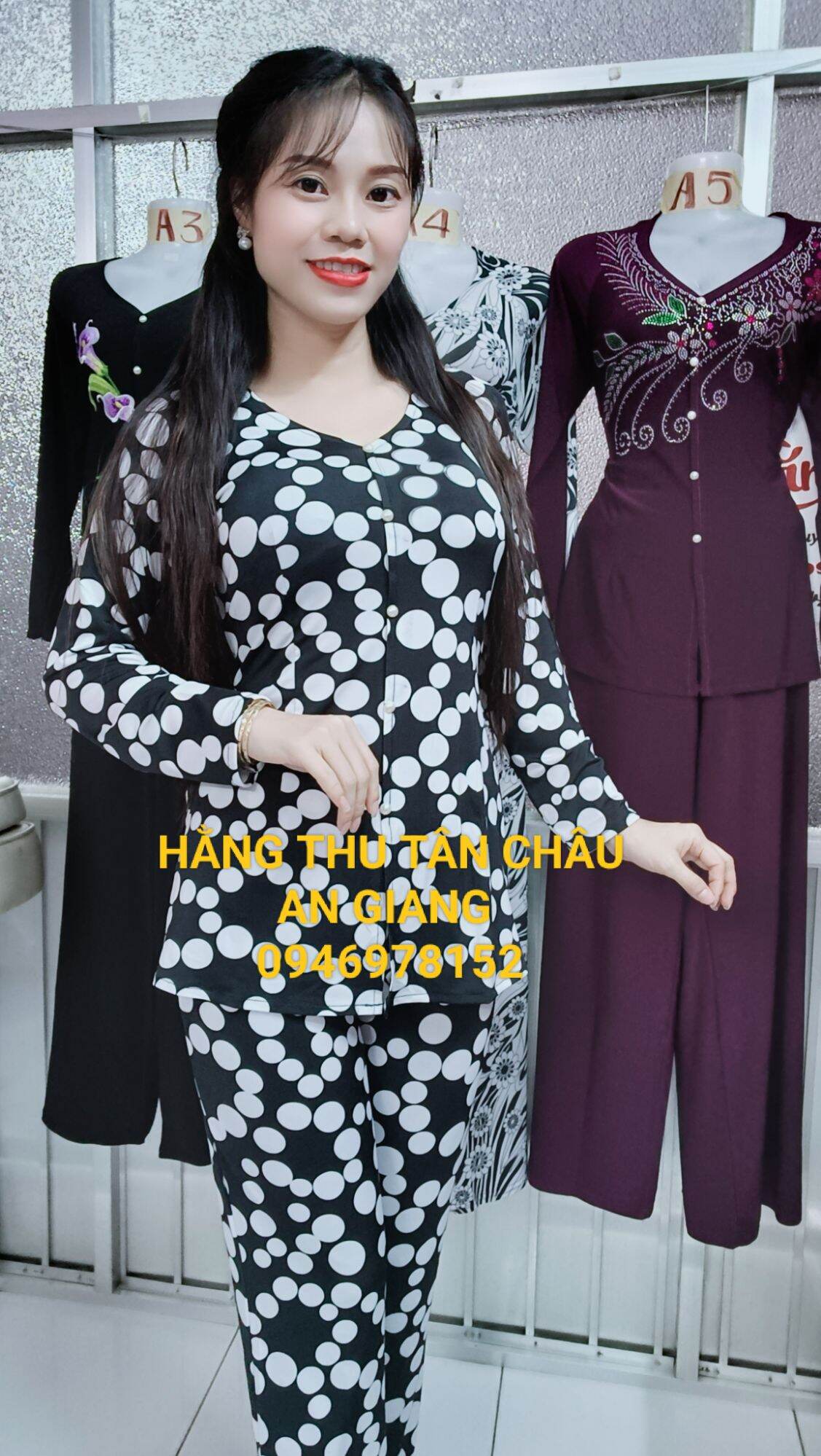 Bộ bà ba bông ống nhỏ