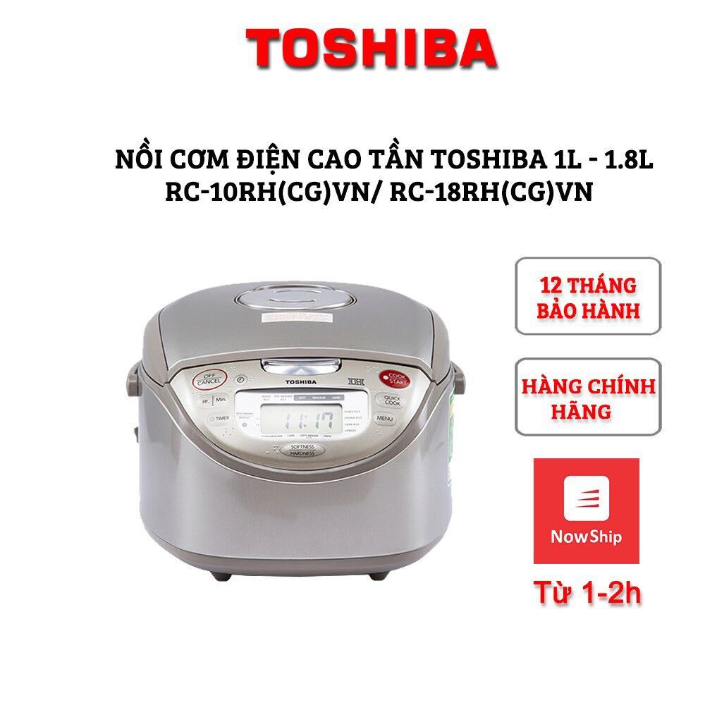 Nồi cơm điện cao tần toshiba 1.8 lít rc-18rhvn