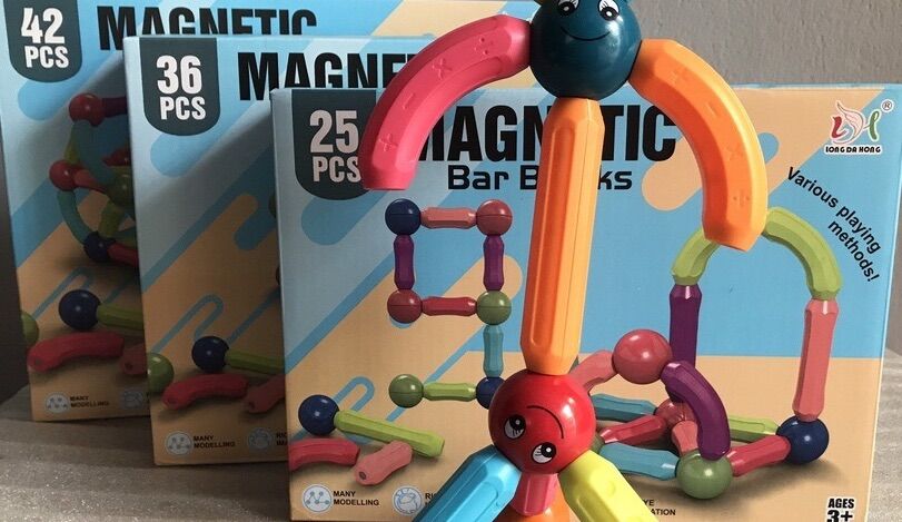 Bộ xếp hình Nam Châm cho bé [Magnetic Bar Blocks]42pcs