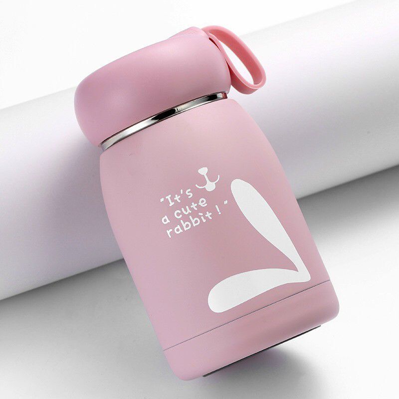 Bình giữ nhiệt mini 320ml tai thỏ decor xinh cute