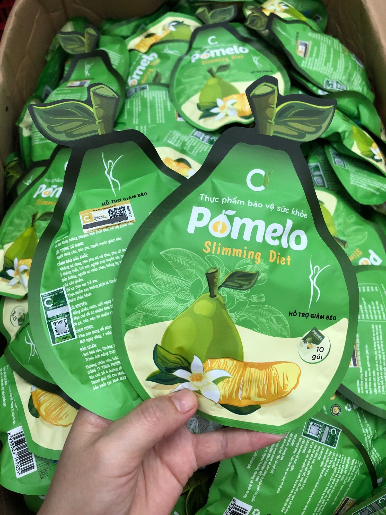Combo 3 gói kẹo bưởi giảm cân Ci organic 30v chính hãng