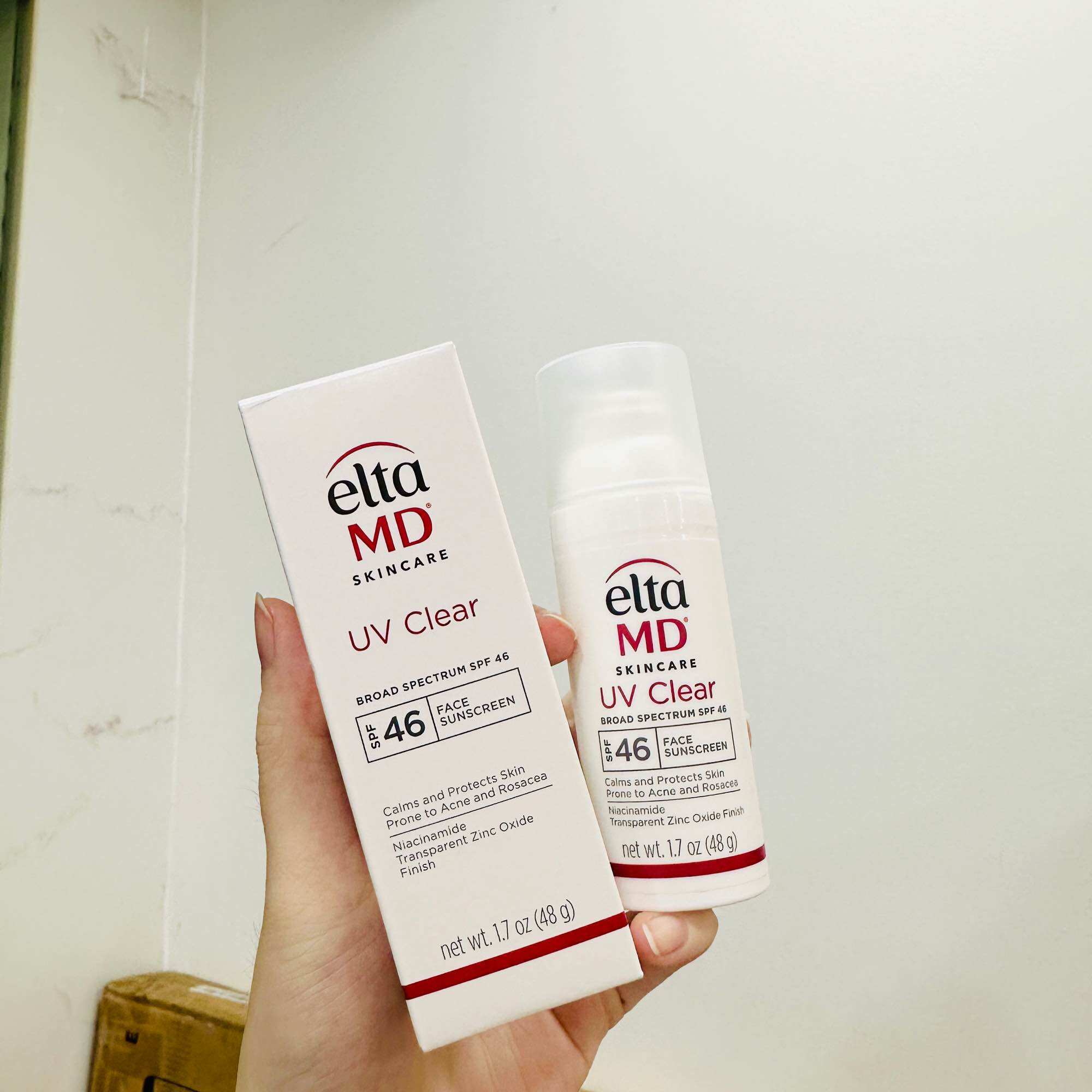 MẪU MỚI - HÀNG XÁCH TAY | Kem chống nắng EltaMD UV Clear SPF 46 48g Untinted (bản không màu)