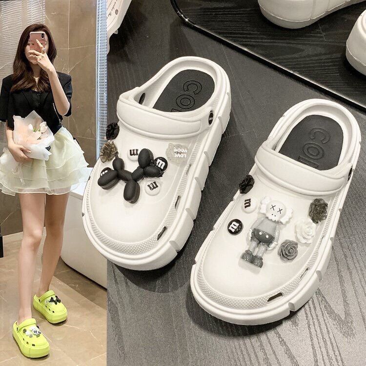 Dép/sục cross bánh mỳ đế cao 5cm