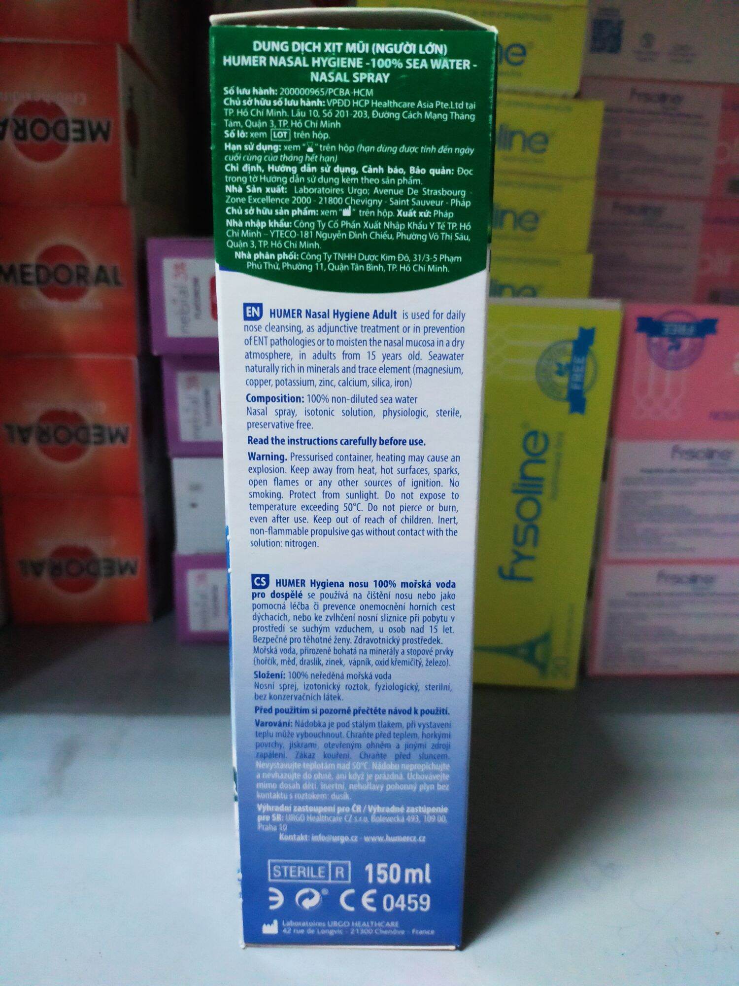 Xịt vệ sinh mũi Humer 150ml