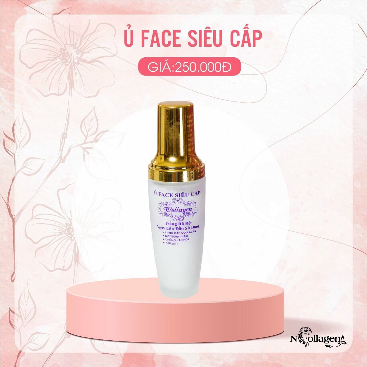 [HCM]combo ủ trắng face Collagen &kem lạnh đêm