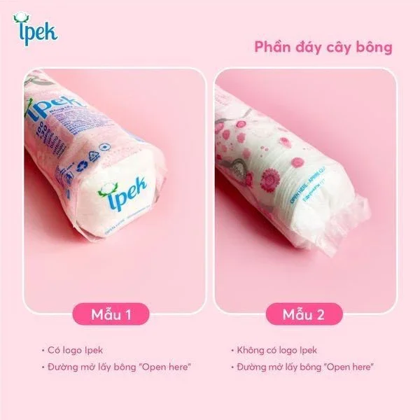 Bông tẩy trang Ipek 150 miếng cotton pads