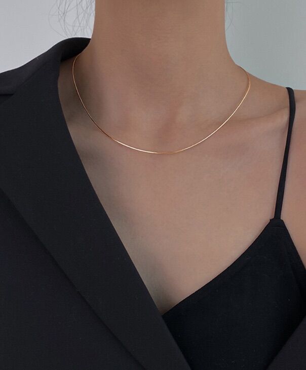 5731 - Dây chuyền titan dây mì không mặt