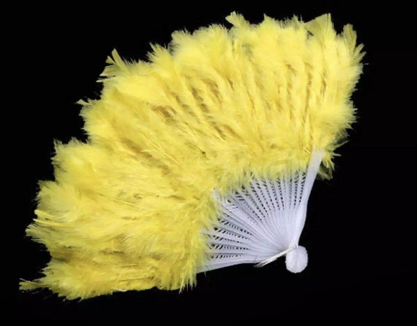 Quạt Lông Vũ Cầm Tay Gấp Được Cho Tiệc Cưới Showgirl Ưa Thích O1