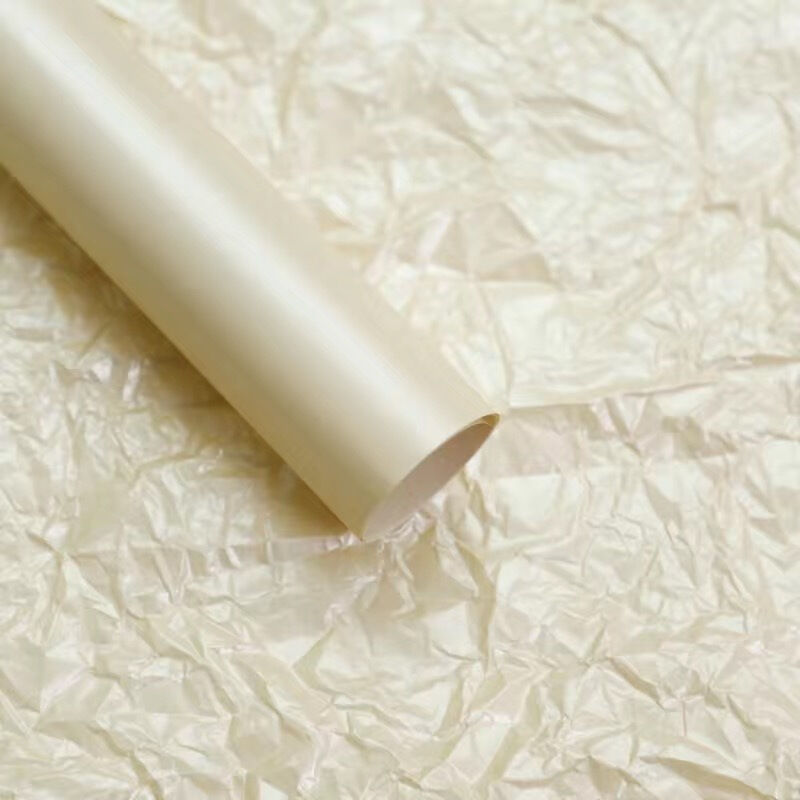 KNOLIEV | Giấy Bọc Quà và Hộp Quà Màu Trắng Có Gân cho Bó Hoa