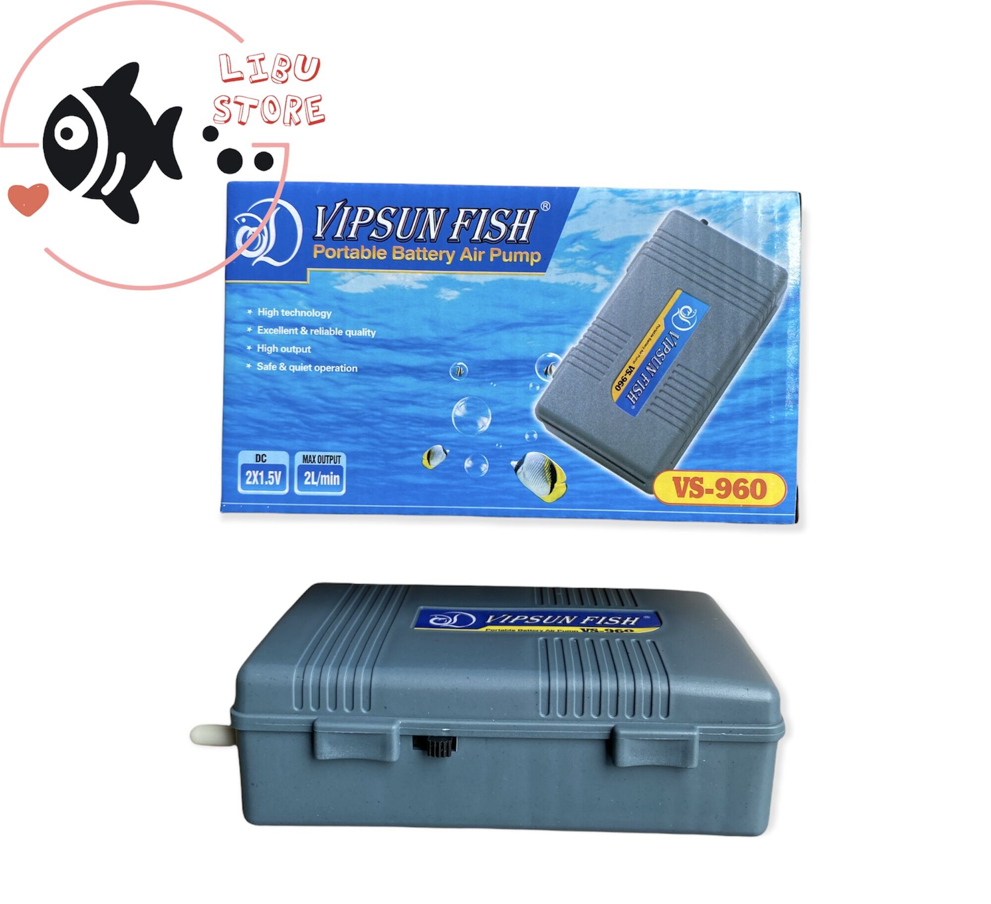 Máy Sủi Oxy Pin Vipsun 960 - (Sẵn 1 Sây Oxy & 1 Cục Sủi)
