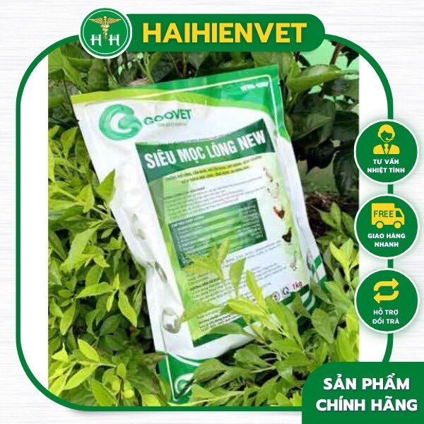 1kg SIÊU MỌC LÔNG - CHỐNG CẮN MỔ, CẮN ĐUÔI, MƯỢT LÔNG, DA HỒNG